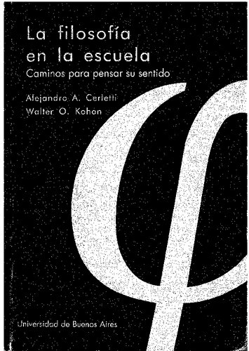 La Filosofia En La Escuela
