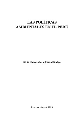 Las políticas ambientales en el Perú