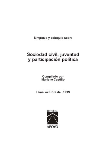 Sociedad civil, juventud y participación política (Perú)