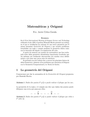 Matematicas Y Origami