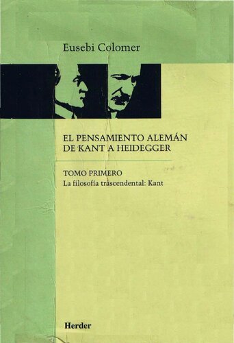 El Pensamiento Aleman Tomo I