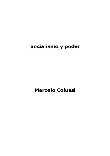 Socialismo y poder