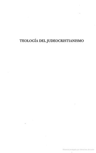 Teologia Del Judeocristianismo