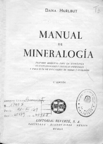 Manual De Mineralogia (2ed)