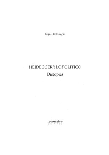 Heidegger y lo político: Distopías