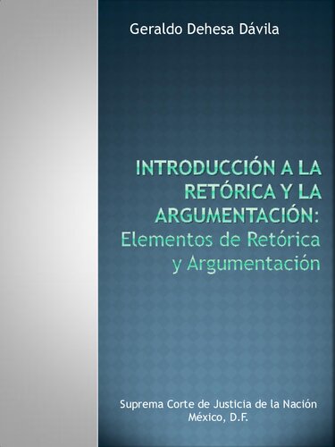Introduccion A La Retorica Y A La Argumentacion