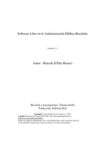 Software Libre en la Administración Pública Brasileña
