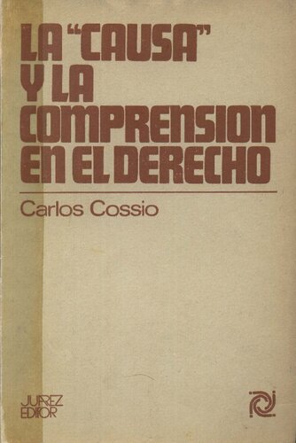 La Causa Y La Comprension En El Derecho