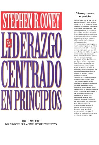 Liderazgo centrado en principios
