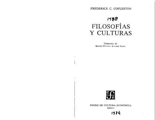 Filosofias Y Culturas