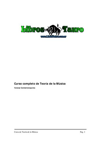 Curso De Teoria De La Musica