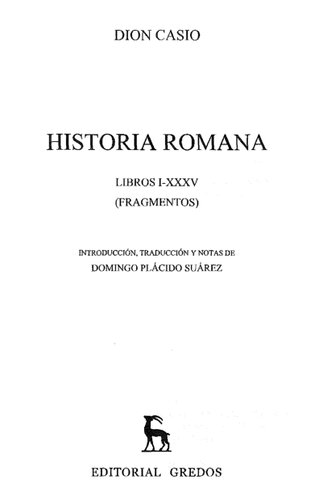 Historia Romana Libros I Xxxv (Gredos)