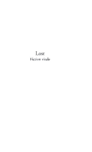 Lost : fiction vitale