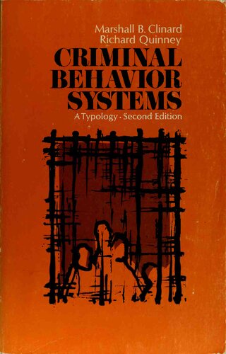 Criminal Behavior Systems: A Typology
