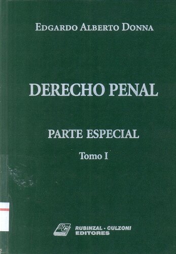 Derecho Penal. Parte Especial. Tomo I