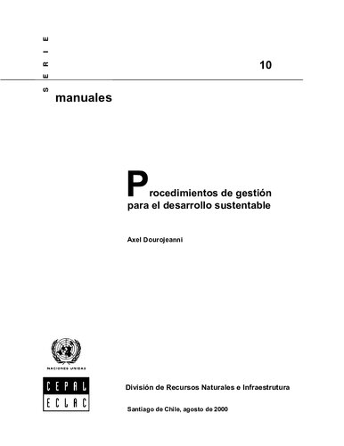 Procedimientos Para El Desarrollo Sustentable