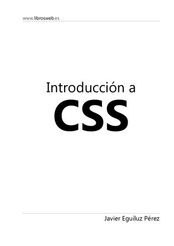 Introduccion a CSS
