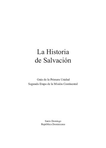 La Historia De La Salvacion