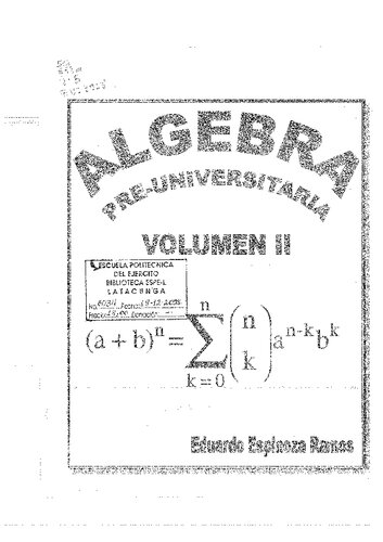 Algebra Pre Universitaria 2