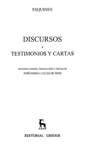 Discursos Testimonios Y Cartas