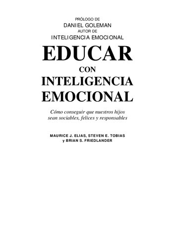 Educar Con Inteligencia Emocional
