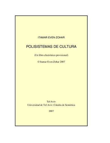 Polisistemas De La Cultura