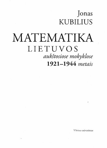Matematika Lietuvos aukštosiose mokyklose 1921-1944 metais