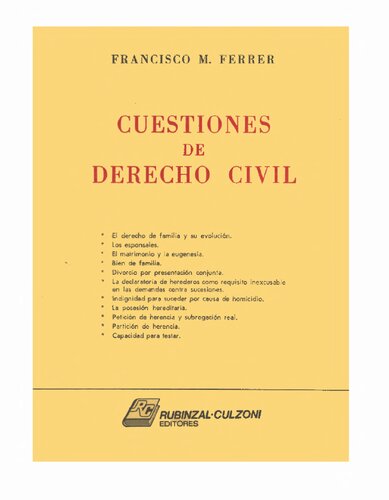 Cuestiones De Derecho Civil
