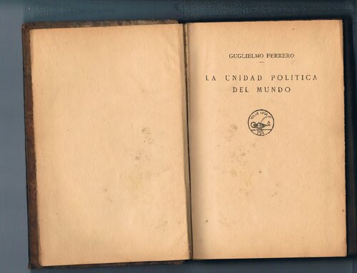 La Unidad Politica Del Mundo