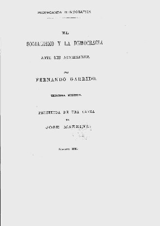 El socialismo y la democracia ante sus adversarios