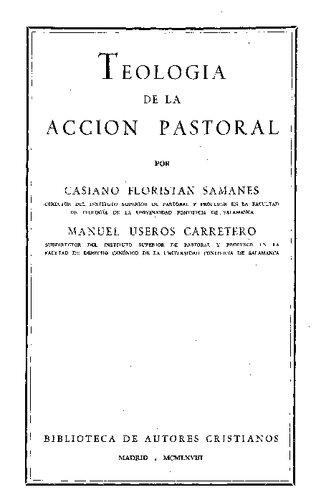 Teologia De La Accion Pastoral
