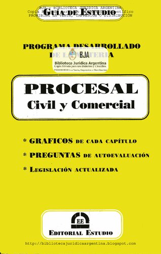 Guia de Estudio - Derecho Porcesal Civil y Comercial