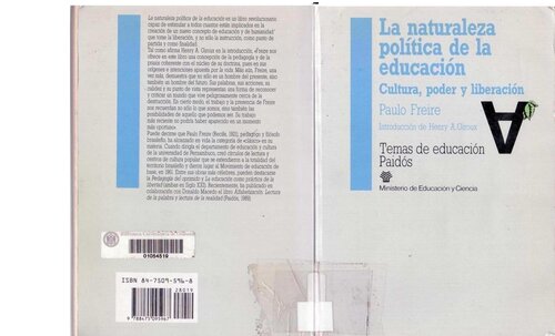 La Naturaleza Política de la Educación - Paulo Freire