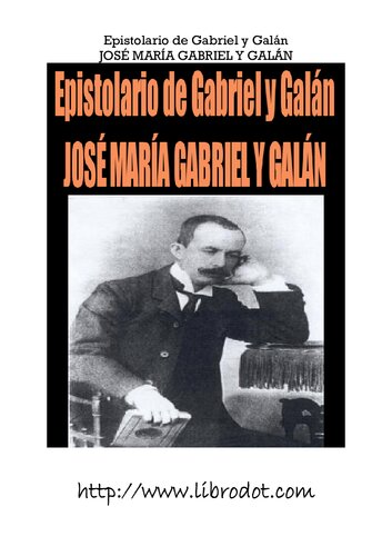 Epistolario de Gabriel y Galán