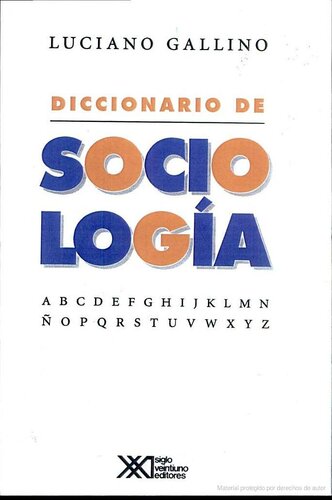 Diccionario De Sociologia