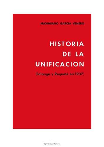HISTORIA DE LA UNIFICACIN