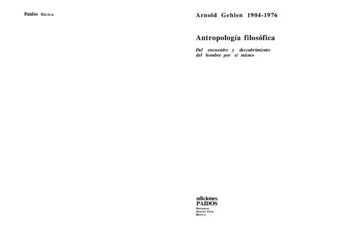 Antropologia Filosofica