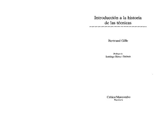 Introduccion A La Historia De Las Tecnicas