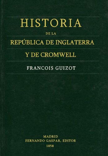 Historia De La Republica De Inglaterra Y De Cromwell