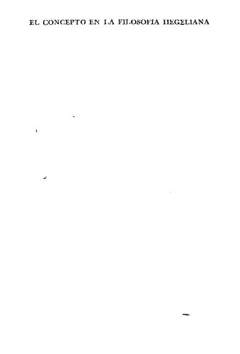 El Concepto En La Filosofia Hegeliana