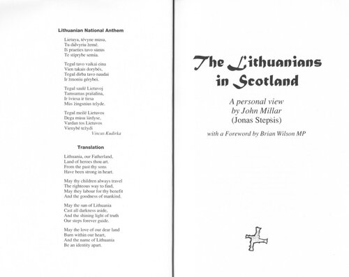 The Lithuanians in Scotland : a personal view
