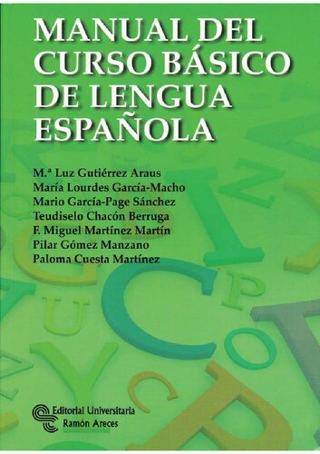 Manual Del Curso Basico De Lengua Espa�ola