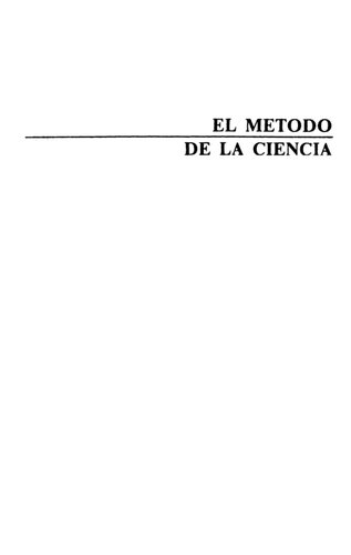 El Metodo De La Ciencia