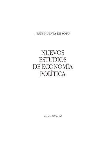 Nuevos Estudios De Economia Politica