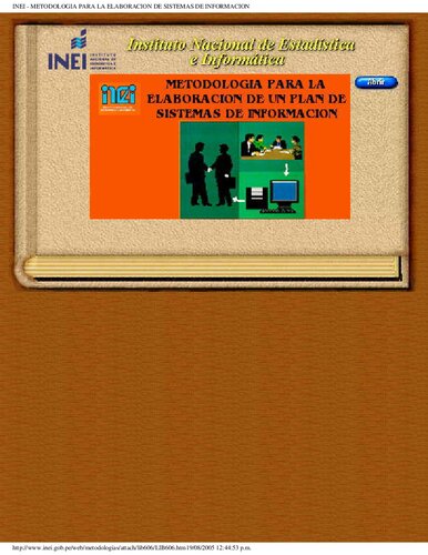 Metodologia Para La Elaboracion De Un Plan De Sistemas De Informacion