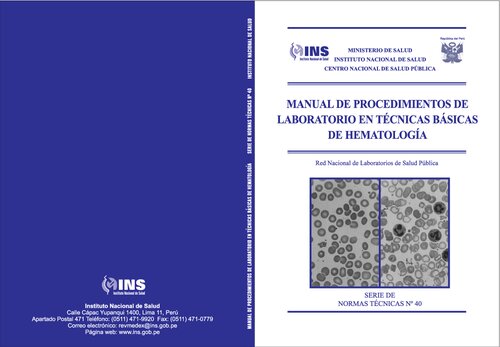 Manual Procdimientos De Laboratorio En Tecnicas Hematologia