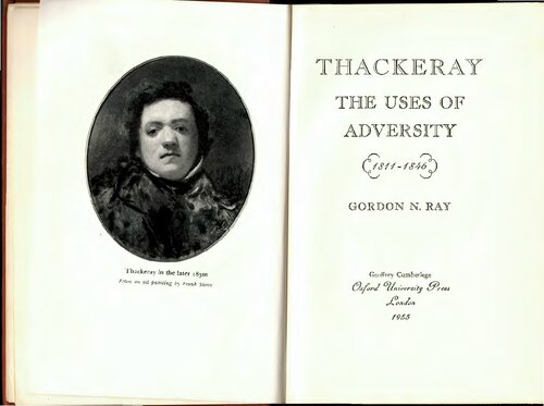 Thackeray: The Uses of Adversity 1814-1846