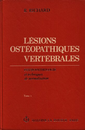 Lesions osteopathiques vertebrales