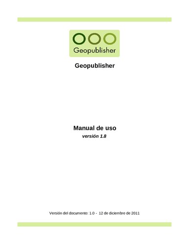 Geopublisher  Manual De Uso  Version 1 8