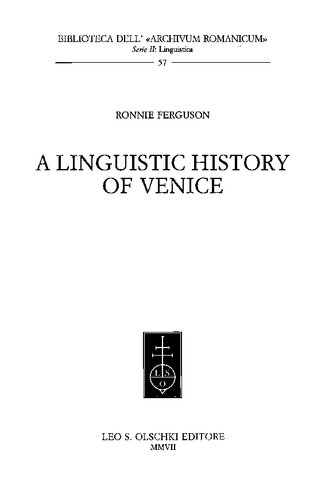 A Linguistic History of Venice
